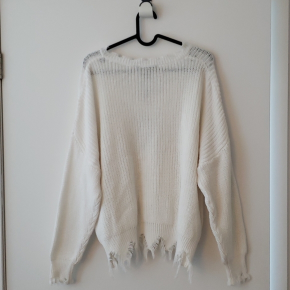 2021 collection white sweater with style - Picture 3 of 6